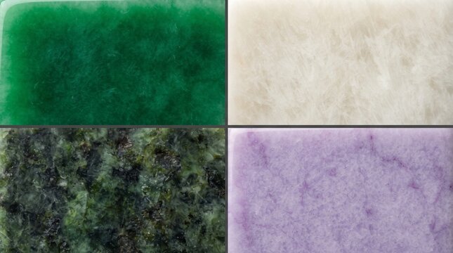 4 types of jade textures for background needs or other design needs