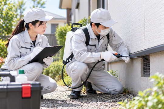 害虫駆除・住宅外周の薬剤散布