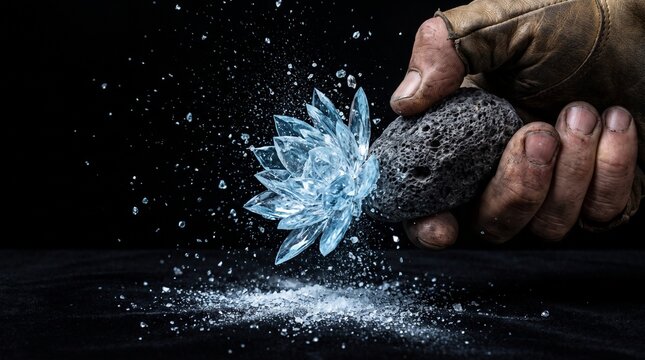 Captures how adversity refines and polishes human character rather than destroying it.