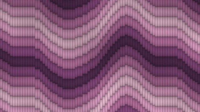 Bargello Flame Stitch Chevron Bands Migrating Across a Needlework Field Seamless Loop in vibrant purple tones