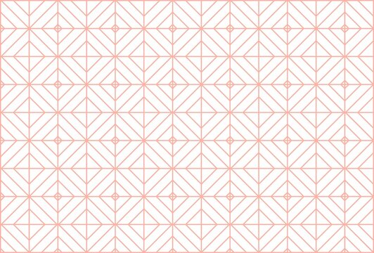 seamless geometric pattern, peach pink geometric diamond line pattern background