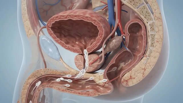 Scientific 3D Medical Visualization of Male Ejaculation Process for Educational Purpose