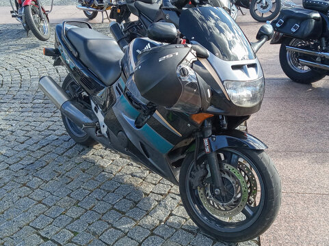 Grodno, Republic of Belarus. - September 09, 2018: Honda CBR1000F motorcycle, a classic sport-tourer.