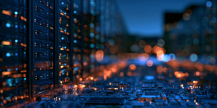 Conceptual Digital Visualization of Efficient Server Cooling and Thermal Airflow