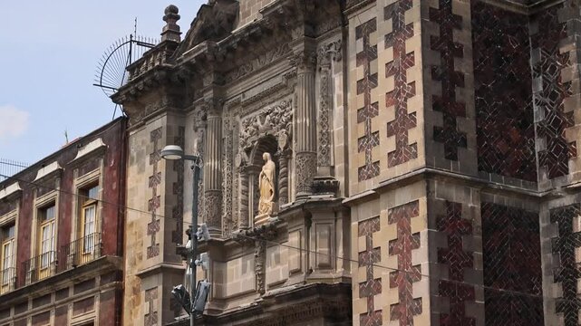 Sagrario Metropolitano Baroque Facade Mexico City Cathedral Side View