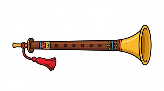 Traditional shehnai flute for indian holy day celebration