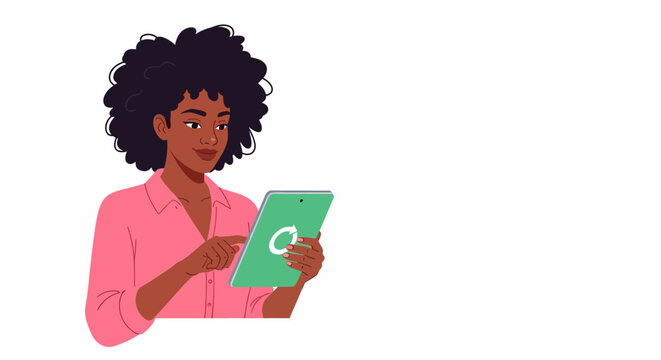 African American Female Reactivating Yoga Membership on App