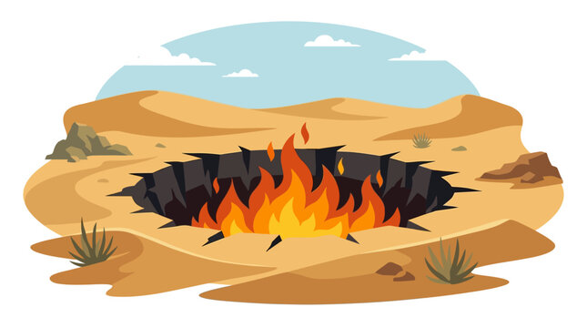 Vector illustration of flaming c&hellip; concept vector illustration for creative projects and modern business isolated background element