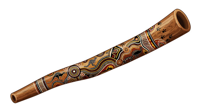 Vector illustration of didgeridoo concept vector illustration for creative projects and modern business isolated background element