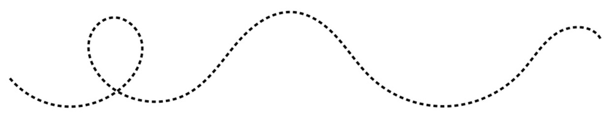 Dashed line path with a dotted line trajectory direction illustration navigation movement abstract connection creative background © WASIF-MEHMOOD