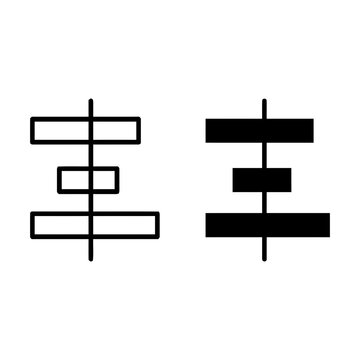 Align Center Icon Set for UI Design and Text Formatting Tools