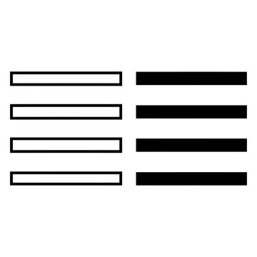 Text alignment and justify icons for user interface design and document formatting tools