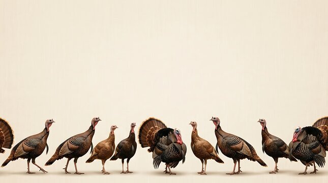 A festive gathering of turkeys symbolizes the spirit of thanksgiving a holiday centered around gratitude family and delicious food traditions celebrated annually