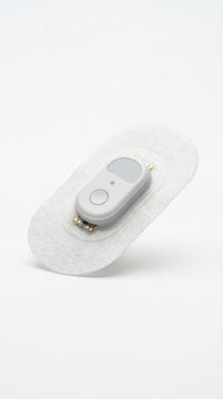 Compact Wearable Medical Alert Button for Elderly Emergency Assistance Isolated on White