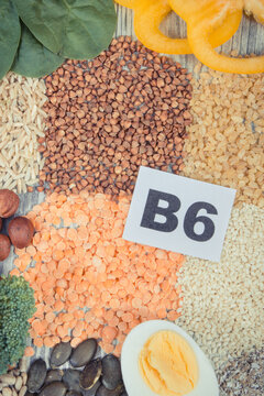 Healthy food as source natural vitamin B6, fiber and other minerals
