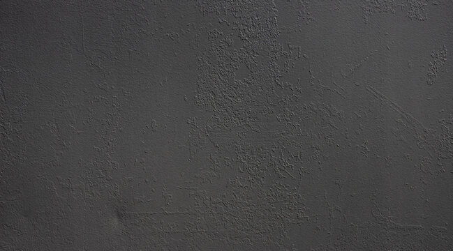 dark grey plaster wall texture close up background rough stucco surface banner