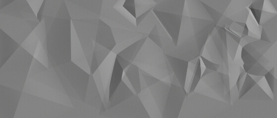 Obraz premium Abstract Gray Low Poly Geometric Polygon Background Texture