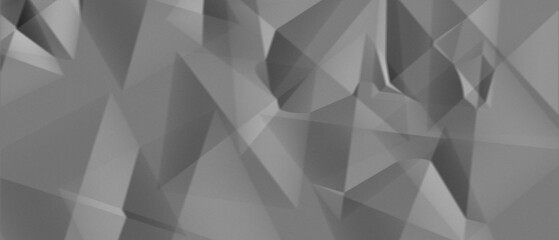 Fototapeta premium Modern Gray Low Poly Geometric Abstract Polygon Background