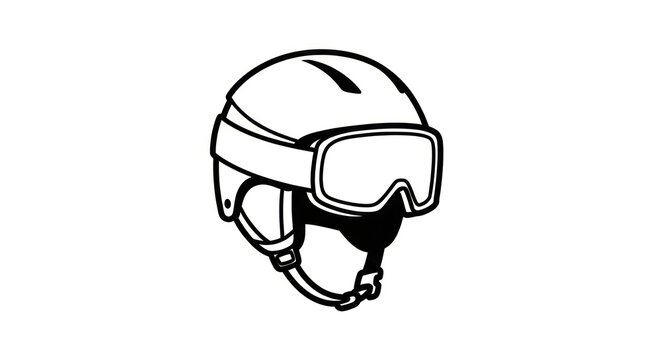 Motorcycle Helmet with Goggles.