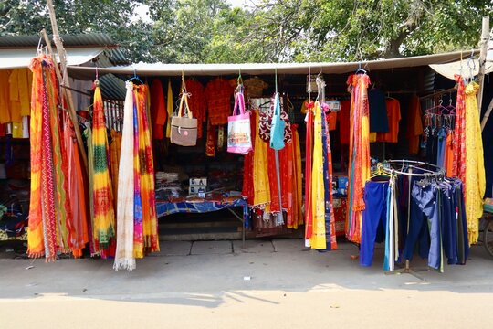 インド　アヨーディア  布屋
