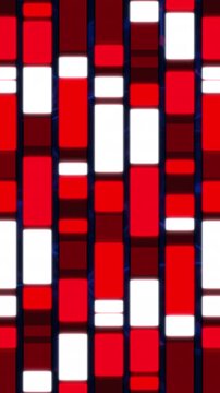 Animation of moving shapes on black background