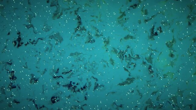 Abstract blue particle background animation with floating dust and subtle smoke motion loop