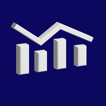 Forex Trading  icons set 3D image