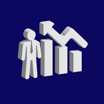 Forex Trading  icons set 3D image