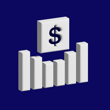 Forex Trading  icons set 3D image
