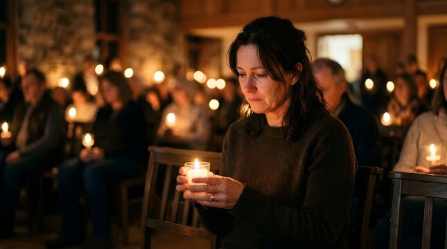 Gold Star Mother's Day Memorial Vigil Honoring Fallen Heroes With Candlelight