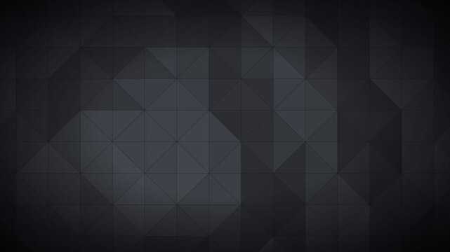 Elegant black abstract geometric polygon motion background