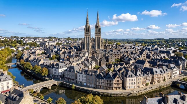 France Quimper Historic Townscape