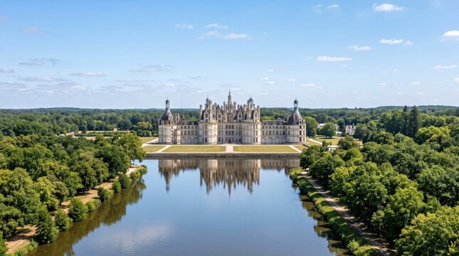 France Chambord Castle Castle Landscape