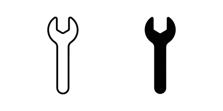 Industrial spanner wrench icons representing repair and maintenance.