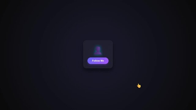 Interactive Digital Follow Button Animation.