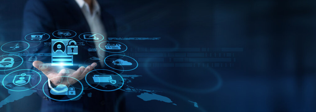 Privacy officer strictly enforcing compliance, holding handheld displays for Data Privacy across the Global network systems. Securing personal information safely. Guaranteeing user trust now.