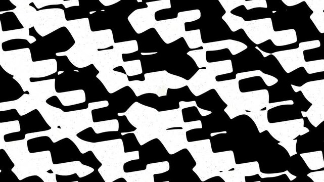 Abstract monochrome houndstooth pattern transition motion graphics video loop