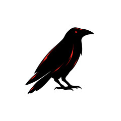 Fototapeta premium Crow silhouette png transparent