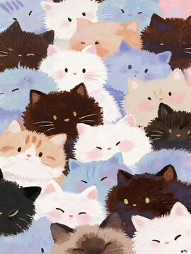 seamless pattern with dogs