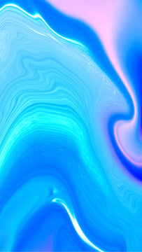 Vertical background abstract with fluid blue marble waves