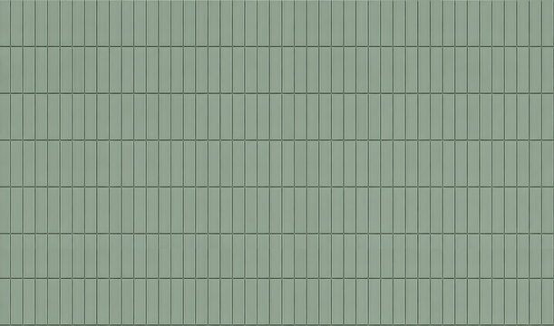 Sage Green Vertical Ceramic Kit Kat Finger Tiles Surface Pattern