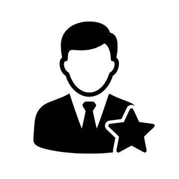 Expert opinion icon flat outline in black