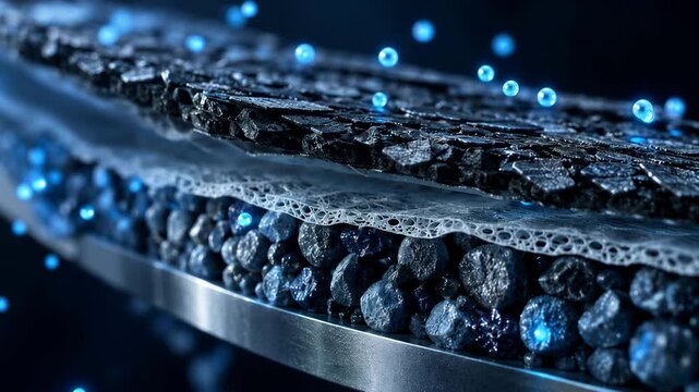 Lithium Battery Technology Background, Energy Storage Cell Concept for Clean Energy and EV Innovation