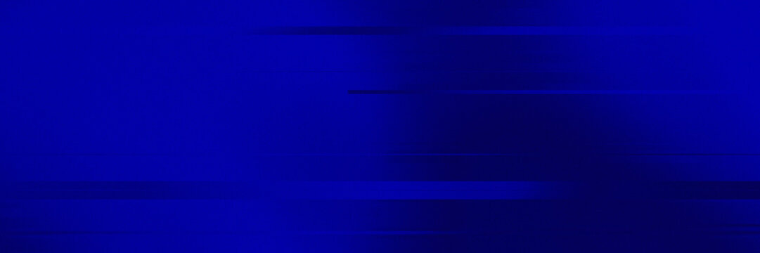 Deep Blue Abstract Background with Horizontal Motion Blur Lines