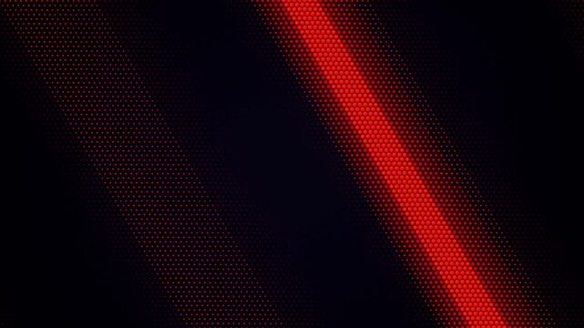 Red glowing abstract light pattern on dark background