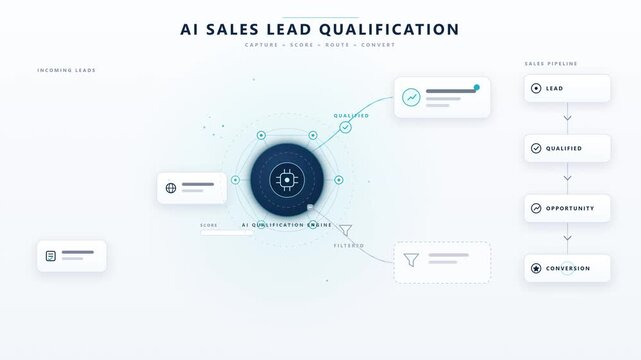 Data Driven Lead Qualification Process Visualization for Optimized Automated Sales Pipeline Management and Customer Conversion Strategy