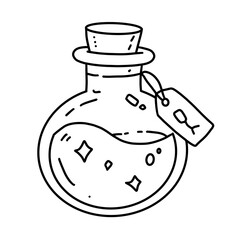 Cute Halloween Potion Bottle © Nanthakarn