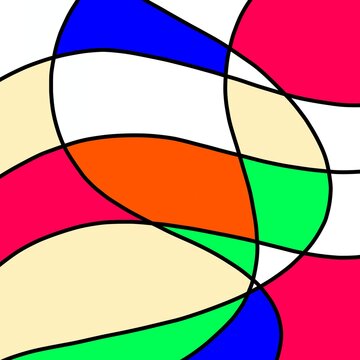 abstract background with circles and isolated on white background