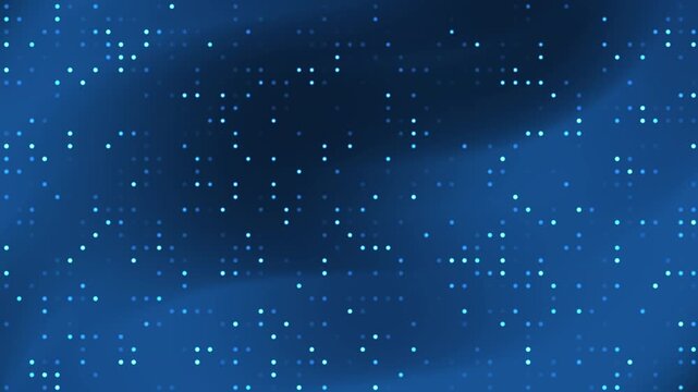 Abstract digital design with white pixel patterns on blue gradient. Perfect for tech backgrounds, digital art projects, and modern website banners.