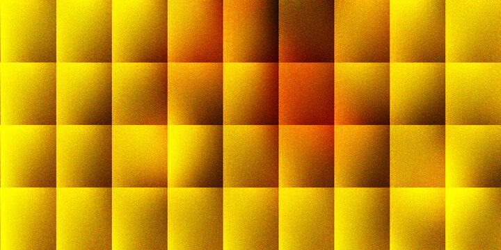 Golden yellow abstract background with squares, bright gradient effect, perfect for digital art and graphic design.